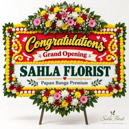 Papan Bunga Ucapan Selamat Balokang